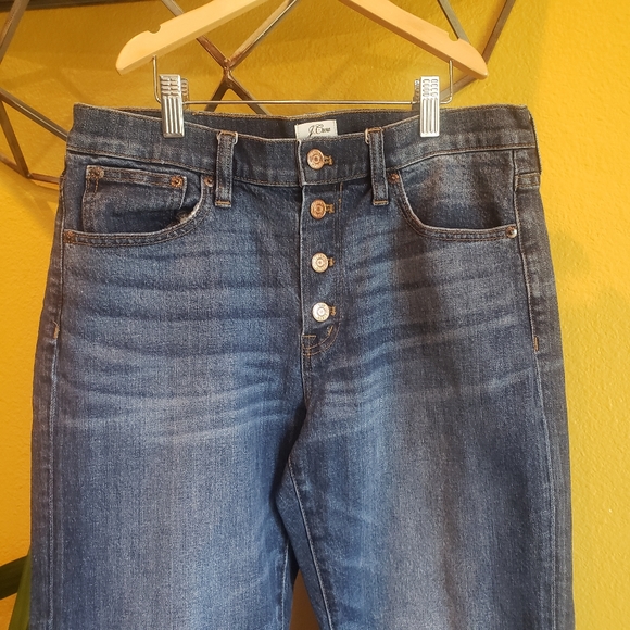 J Crew Straightaway Button Front Jeans Size 27 - Picture 5 of 12